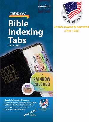 Bible Tab: Rainbow Noah's Ark Animals O&N Testament - Tabbies